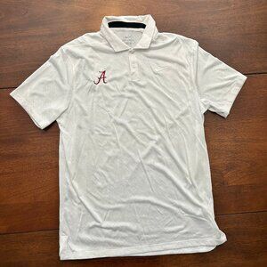 Alabama Crimson Tide Nike Dri-Fit Polo (White)
